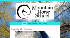 Desktop Screenshot of mountainhorseschool.com