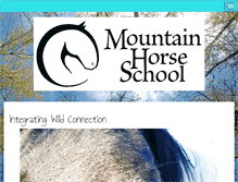 Tablet Screenshot of mountainhorseschool.com